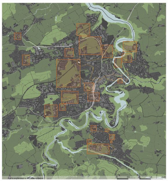 Carte exploratoire des vides urbains