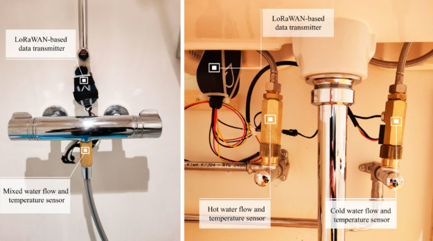 Monitoring of hot water use behavior